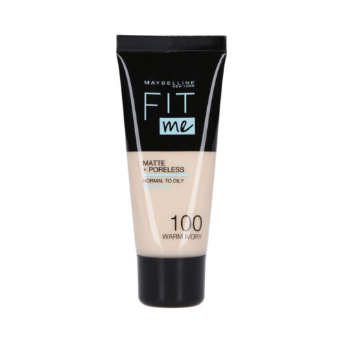 Maybelline Fit Me Foundation 100 Warm Ivory Tube 30ML