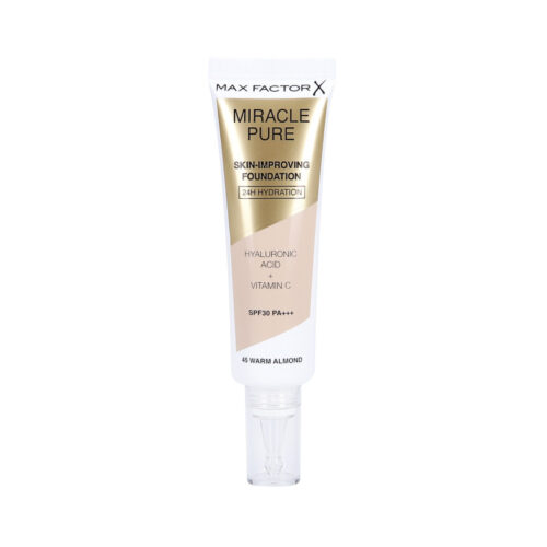 Max Factor Miracle Pure Foundation 45 Warm Almond 30ML